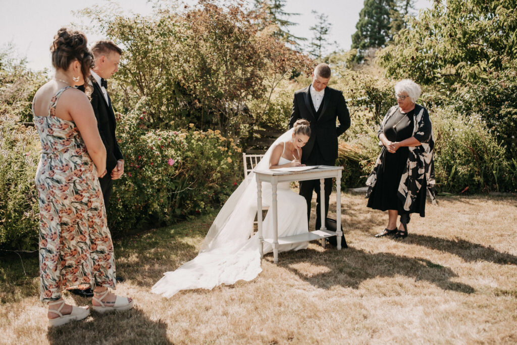 Cecilia Penner Victoria BC Wedding Officiant - Photo by Tulle and Tweed