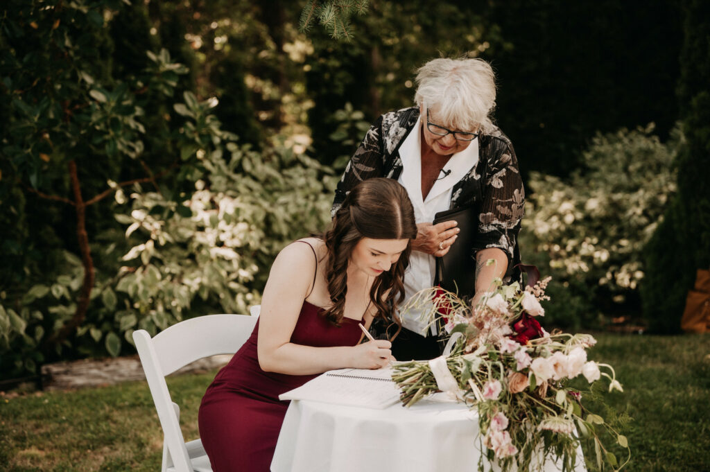 Cecilia Penner Victoria BC Wedding Officiant - Photo by Tulle and Tweed